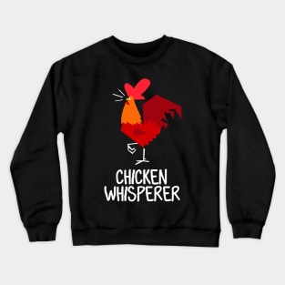'Nerd Chicken Whisperer' Funny Bird Gift Crewneck Sweatshirt